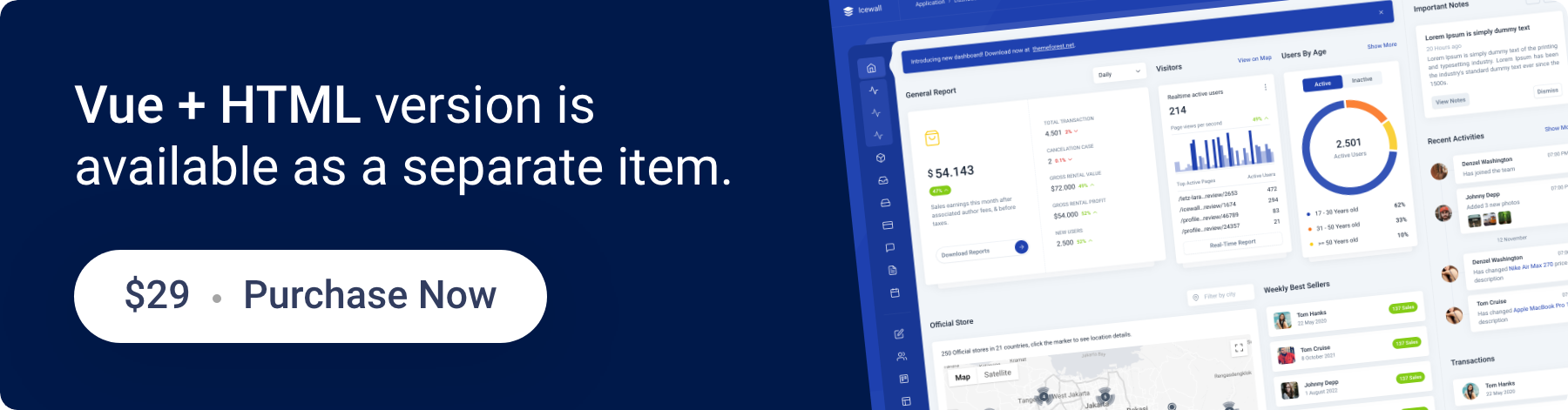 Midone - React Admin Dashboard Template + HTML Version - 2